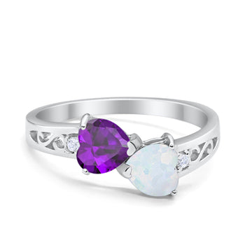 Heart Filigree Ring